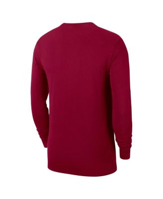 Men's Wine Cleveland Cavaliers Authentic Long Sleeve Practice T-Shirt