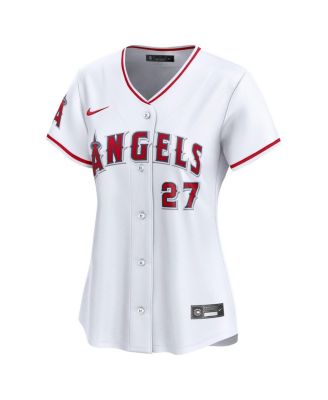 Women's Mike Trout White Los Angeles Angels Home Limited Player Jersey