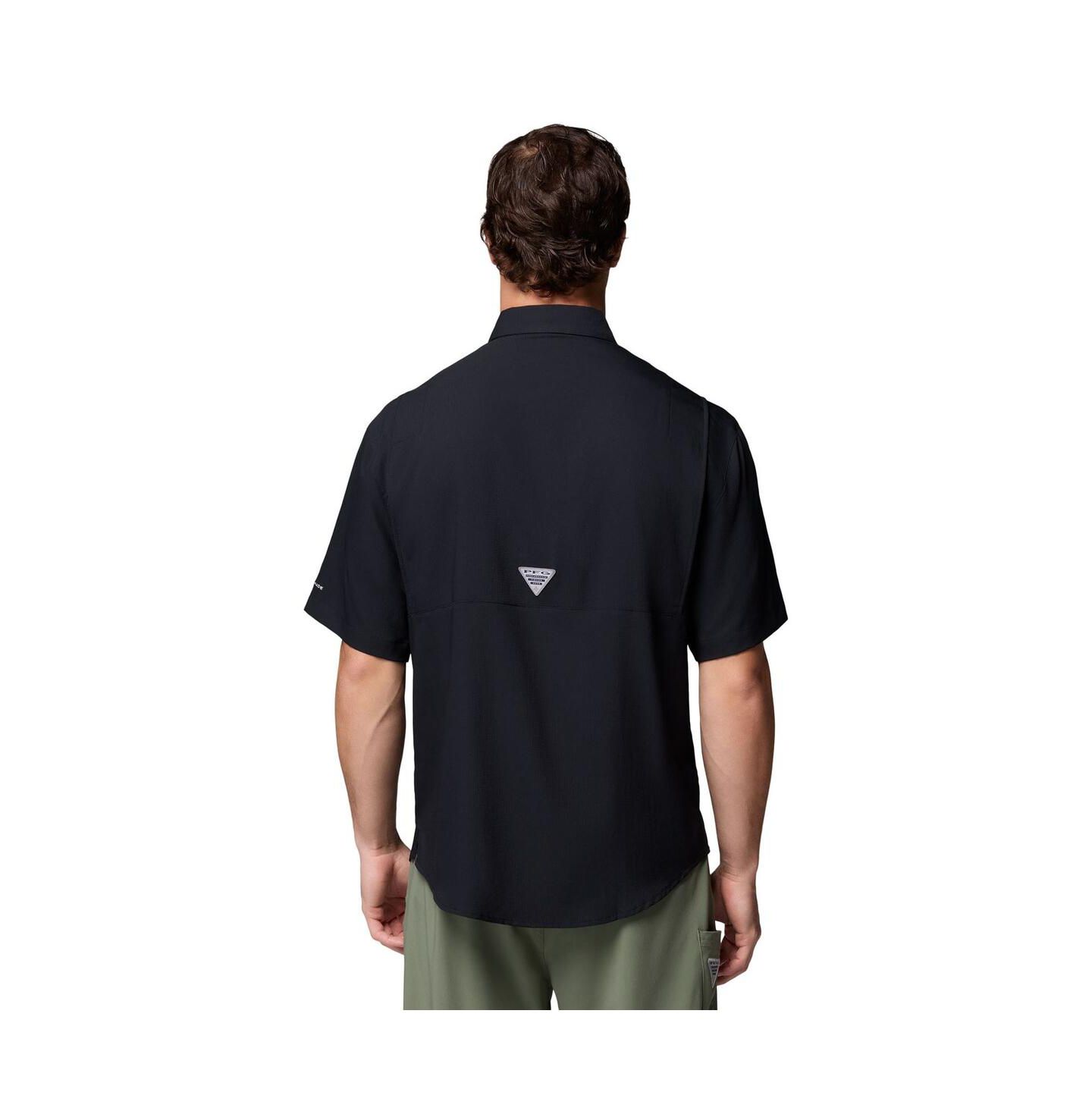 Мужская рубашка Columbia Black Alabama Crimson Tide Tamiami Omni-Shade Button-Down — фото 2