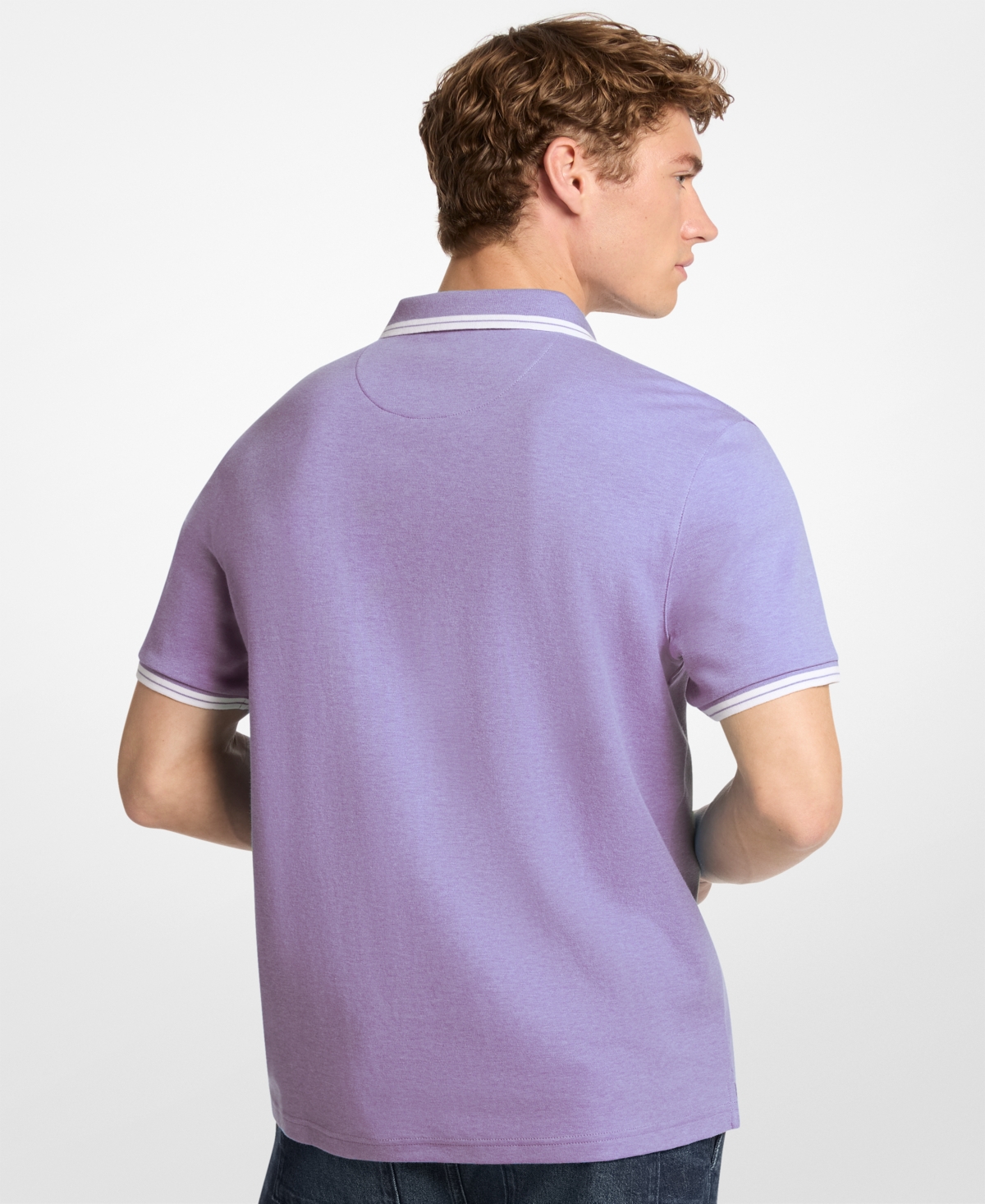 Michael Kors Men's Greenwich Polo Shirt In Purple