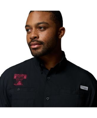 Men's Black Texas A&M Aggies Tamiami Omni-Shade Button-Down Shirt