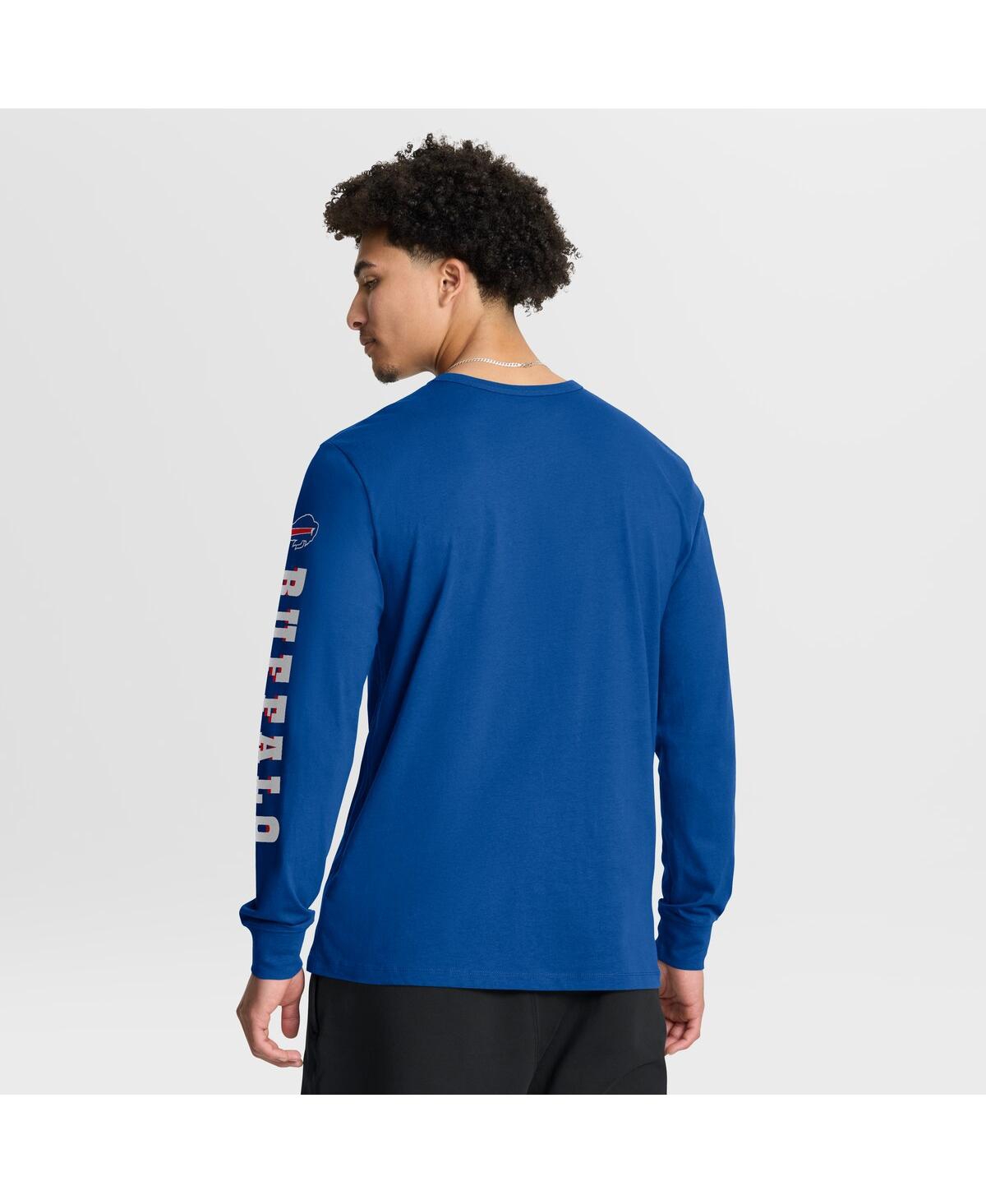 Fanatics Men's Royal Buffalo Bills Hometown Sweep Legacy Long Sleeve T-shirt In Blue