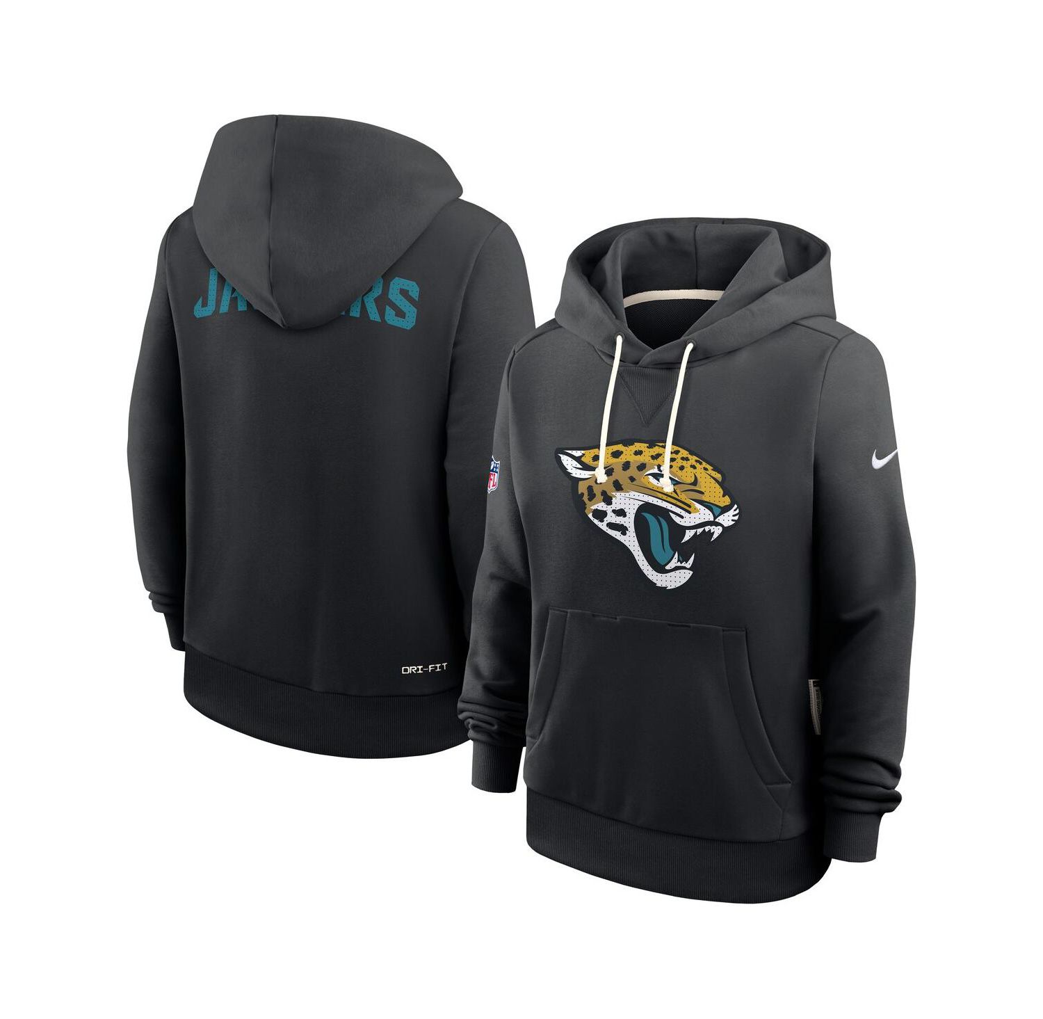 Women's Black Jacksonville Jaguars Sideline Standard Issue Initial Home Dri-FIT Hoodie