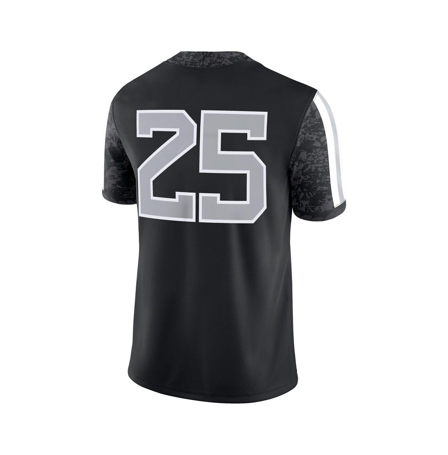Мужской топ Nike 25 Black West Virginia Mountaineers Alternate Game Jersey — фото 3