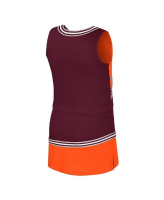 Big Girls 2-Piece Maroon Virginia Tech Hokies Lollipop Park Cheer Set
