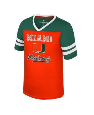 Big Girls Orange Miami Hurricanes Princess Bubblegum Bling T-Shirt