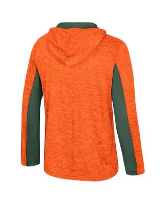 Men's Orange Miami Hurricanes Always Sunny Quarter-Zip Hoodie