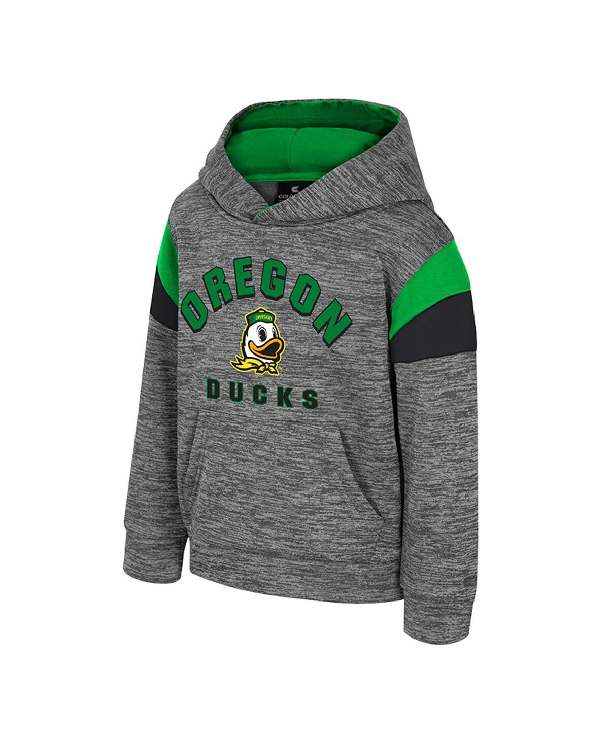 Colosseum Toddler Gray Oregon Ducks Wizard City Hoodie In Gray