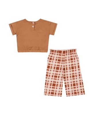 Baby Boys and Girls 2-Piece Texas Orange Texas Longhorns Sky Castle T-Shirt and Pants Set