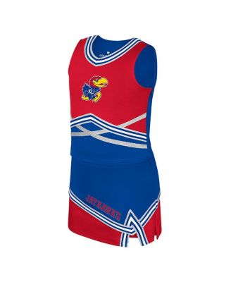 Big Girls 2-Piece Royal Kansas Jayhawks Lollipop Park Cheer Set