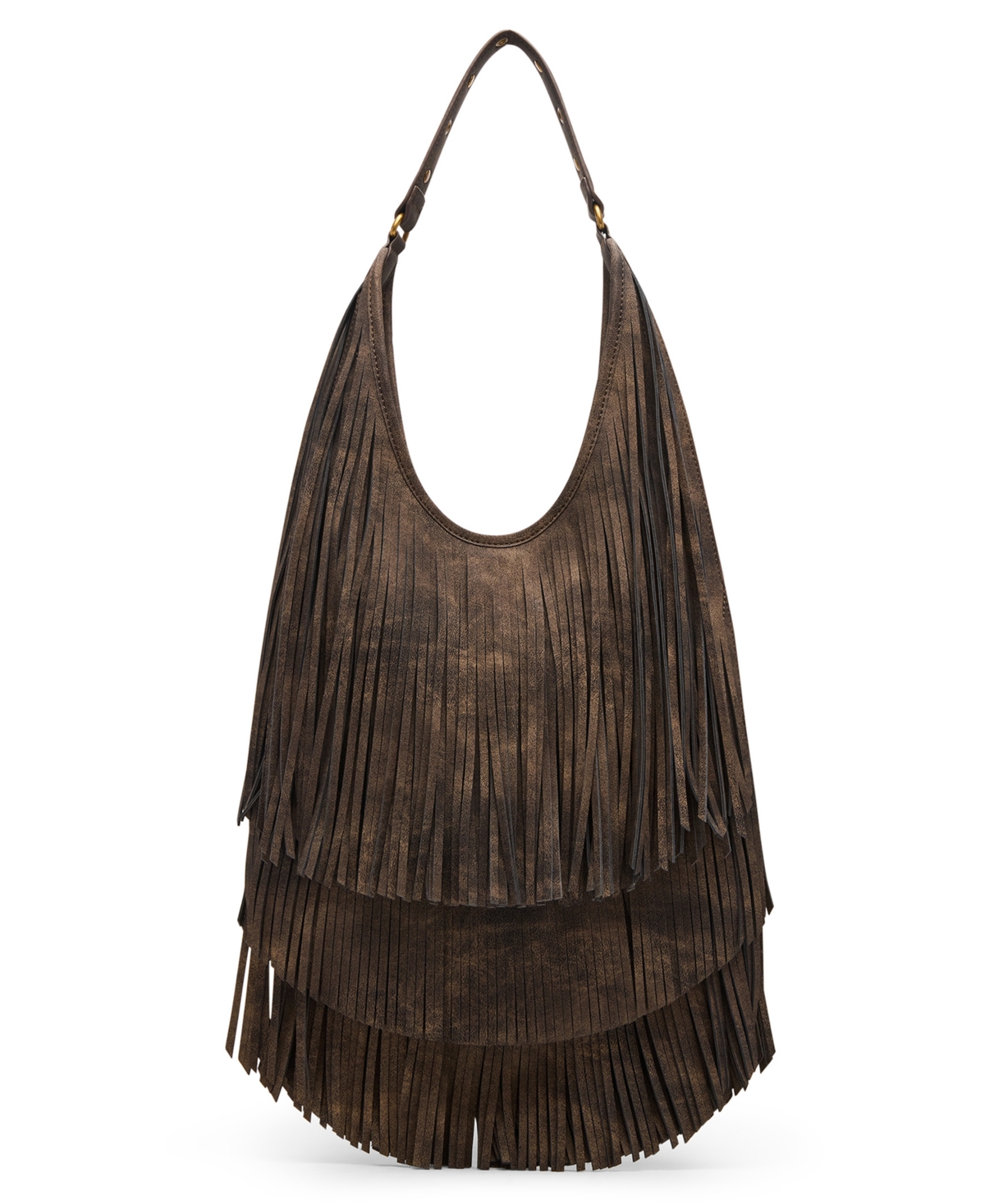 Steve Madden Bfringe Medium Shoulder Bag In Brown