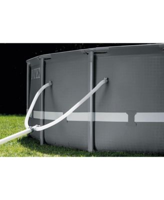 Ultra Frame 26 Foot x 52 Inch Round Above Ground Outdoor Swimming Pool Set