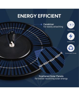 Solar Flag Pole Light 136 LED 2600mAh Bright White 7000K for 15 to 30 Ft Poles