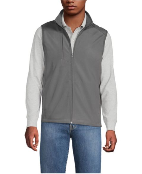 Мужской жилет Lands' End Soft Shell, цвет: Серый