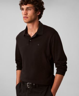 Supima Cotton Long Sleeve Polo Shirt