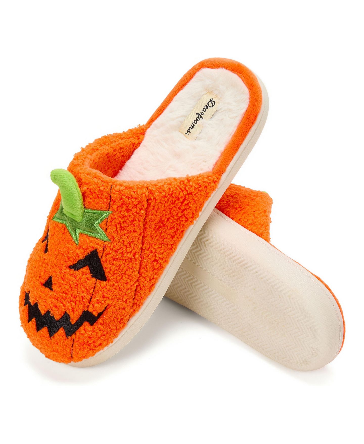 Тапочки Dearfoams Unisex Adult Halloween Bat Scuff Slipper, цвет: Mandarin — фото 3