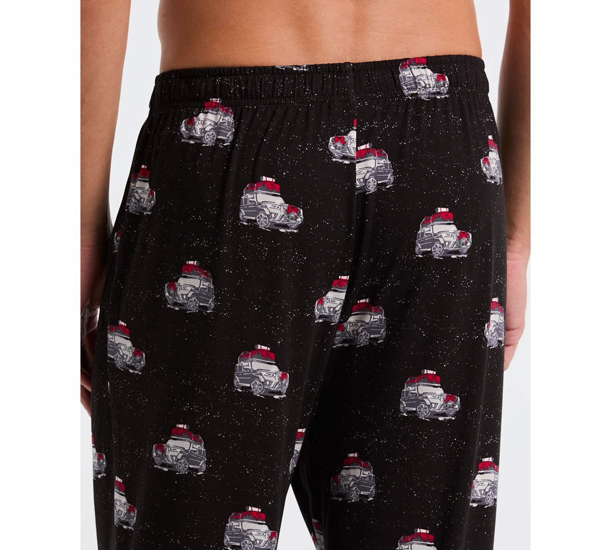 Perry Ellis Portfolio Men's Deluxe Touch Jersey Knit Pajama Pants In Black
