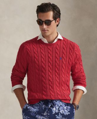 Men's Cable-Knit Cotton Sweater