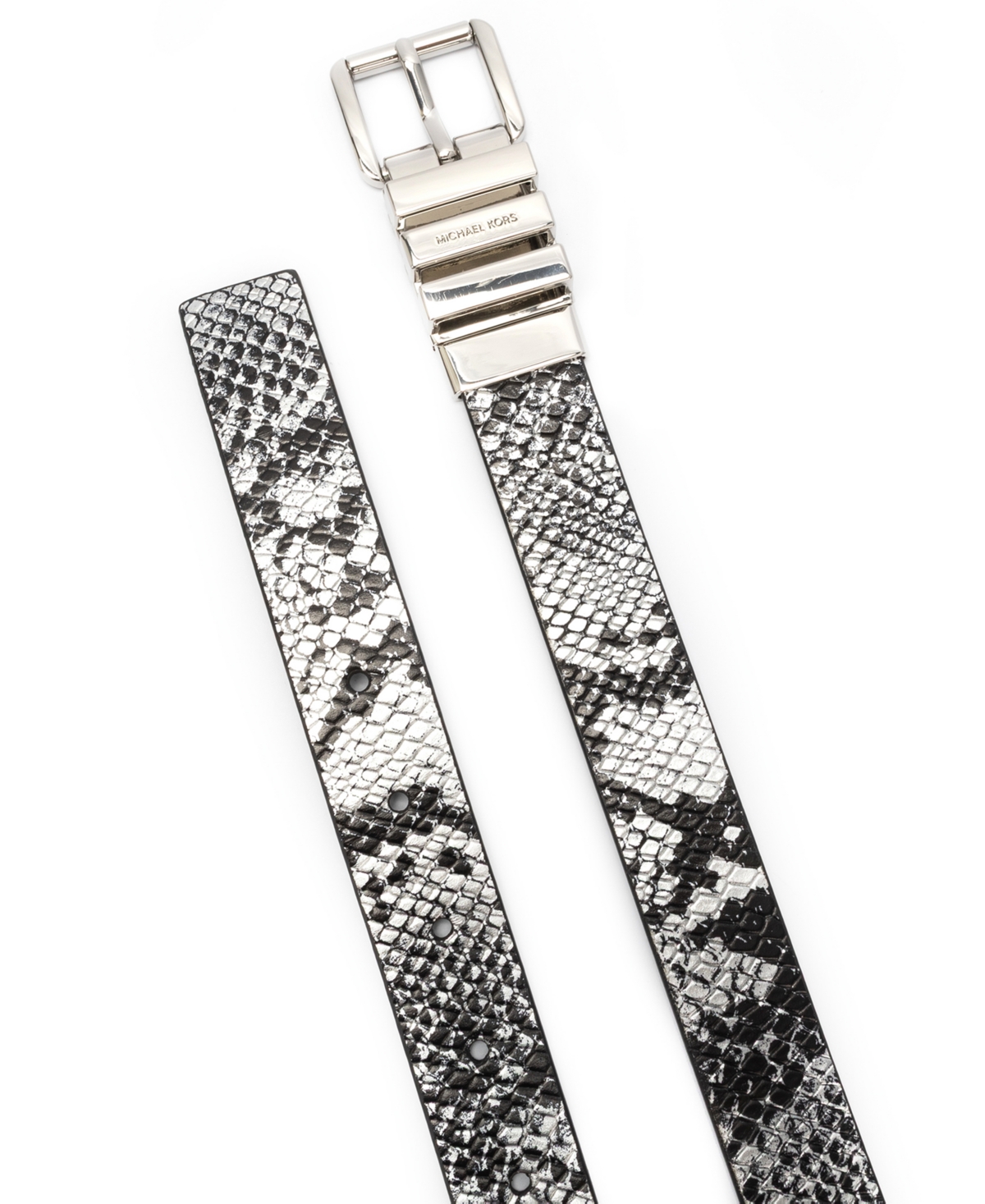 Michael Kors Women's Reversible Snake Pattern Belt In Animal Print