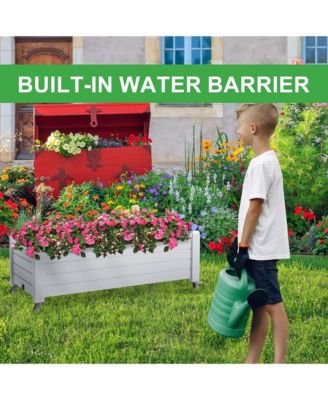 Amitiel Raised Garden Bed with Wheels