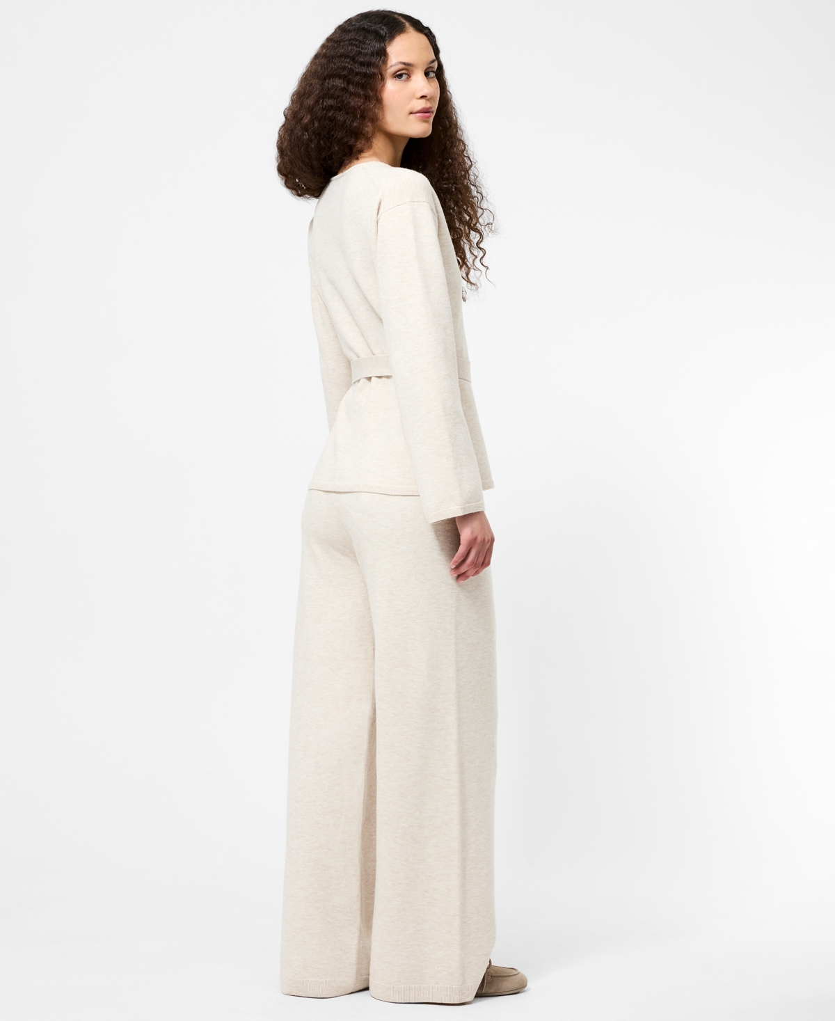 French Connection Marley Wrap Cardigan In White