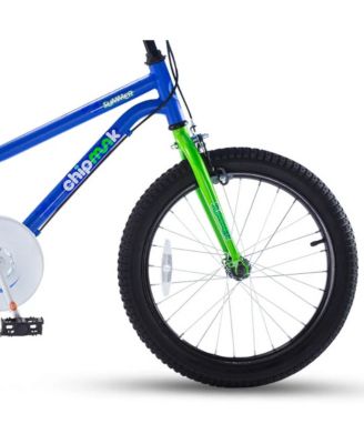 Chipmunk 14" Toddler Kids Bike with Training Wheels & Bell, Blue