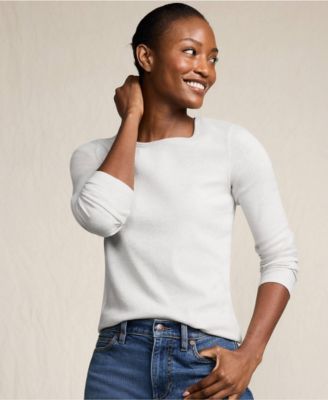 Women's Tall Long Sleeve Micro Rib T-Shirt