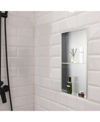 Stainless Steel Shower Niche Recessed Wall Shelf for Bathroom Storage
