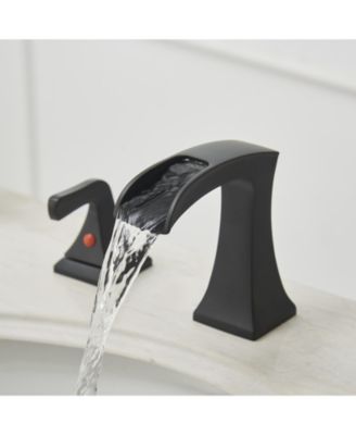 8 in. Widespread 2-Handle Waterfall Bathroom Sink Faucet