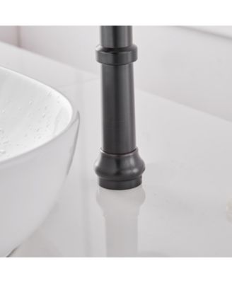 Waterfall Single Hole Single-Handle Vessel Bathroom Faucet With Drain Assembly in Oil Rubbed Bronze