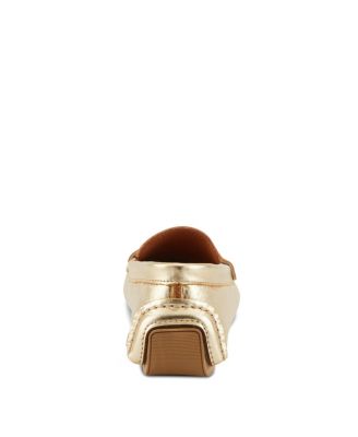 Audette Leather Moccasins with Removable Insole and Penny Keeper