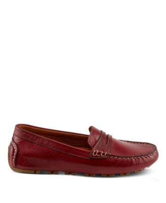 Audette Leather Moccasins with Removable Insole and Penny Keeper