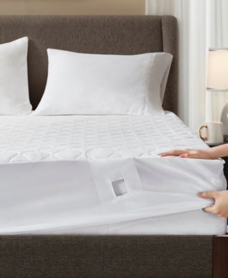 Deep Pocket Electric Cotton Top Mattress Pad, Queen