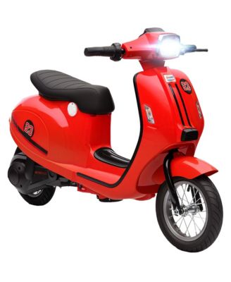 24V Kids Motorcycle with Rear Suspension, Lights for 8-12 Years,