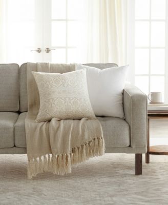 Cotton Slub 2-Pack Decorative Pillows, 20" x 20"