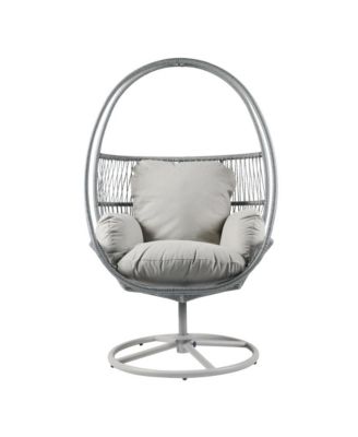 - Contemporary Reno Outdoor Wicker Swivel Lounge Chair