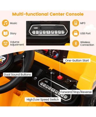 Kids Ride-On Dump Truck with Wireless Connection Music LED Lights Soft Start