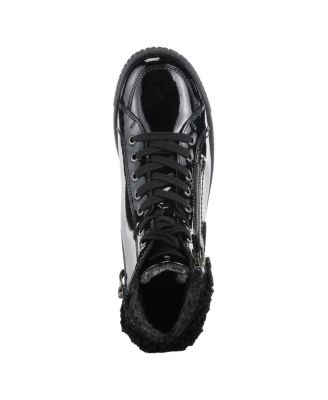 ALPS Water Resistant Boots with Sherpa Lining and Lace-Up Detail