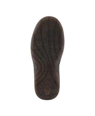 L’Artiste Women’s ANNAWAN Floral Embossed Handpainted Leather Comfort Slip-On Shoes with Stretch Gore and Padded Collar