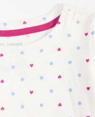 Girls' Toddler 2T-4T Dot Printed Peplum Top, Macy's Exclusive