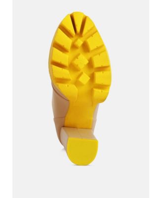 Womens larch cushion collared biker boots