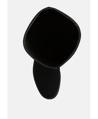 Womens Chiru Round Toe Microfiber Calf Boots