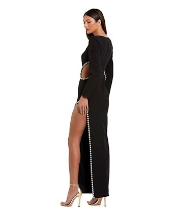 macy's black dress long Macy Dress: while the flirty silhouette moves into lavish resort dining without skipping a beat. Women's Draped Long Dress -