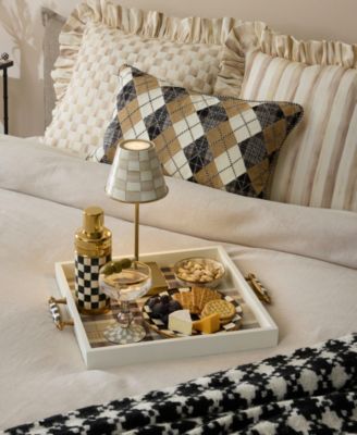 Mocha Check Dipping Bowl