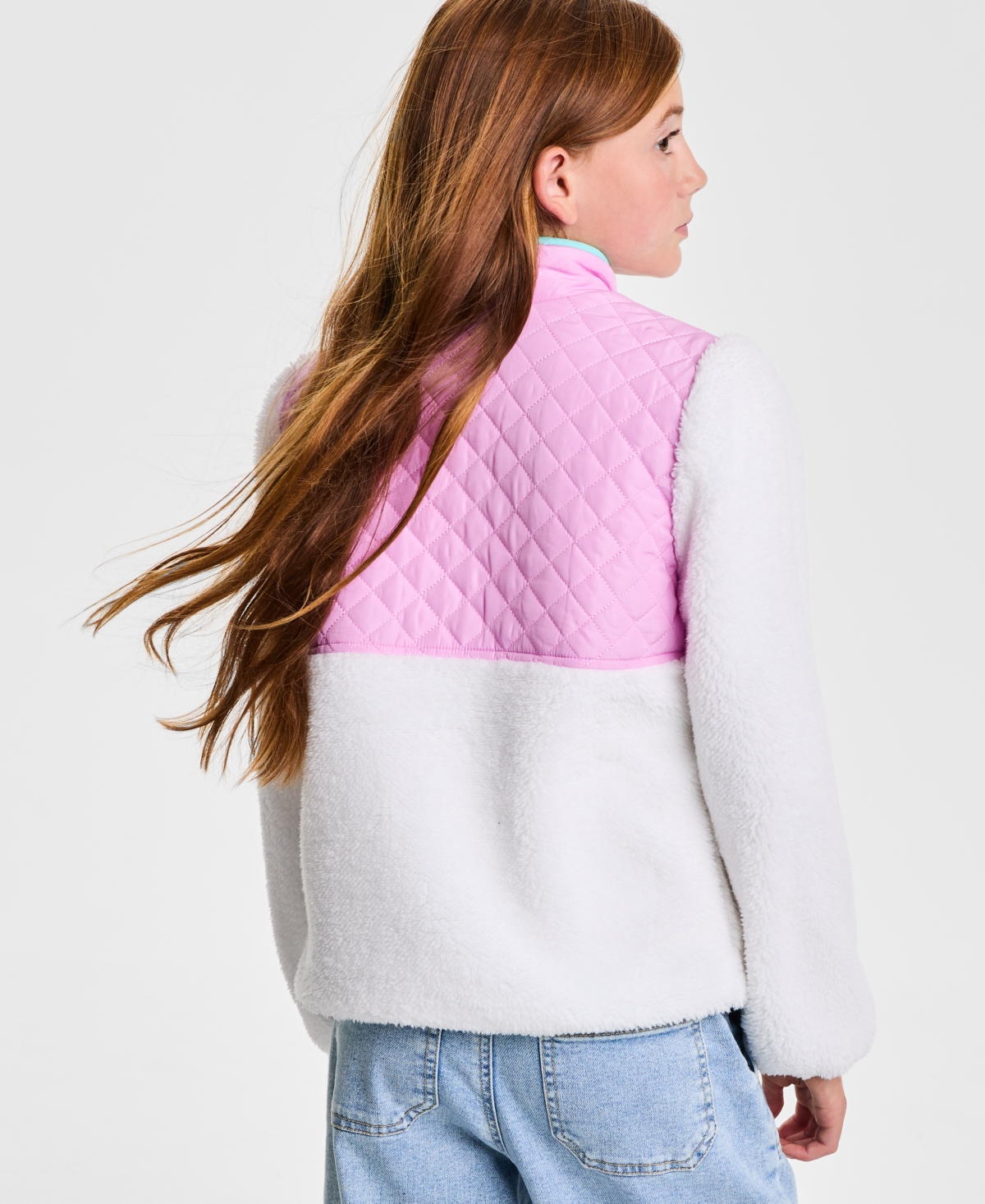 Macy's Epic Threads Girls 5-20 Color Block Long-sleeve Jacket,  Exclusive In White