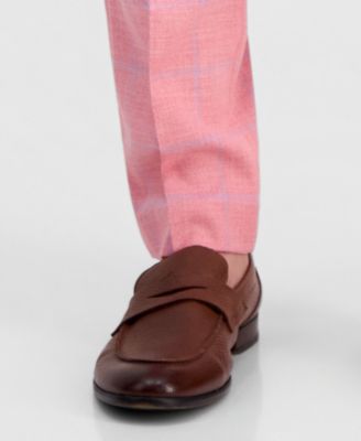 Tallia Men's Plaid Slim-Fit Dress Pants