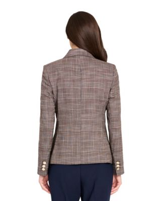 Petite Plaid Blazer Jacket