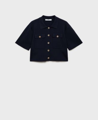 Women's Short-Sleeved Knitted Jacket