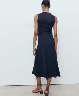 Women's Belt Midi Dress