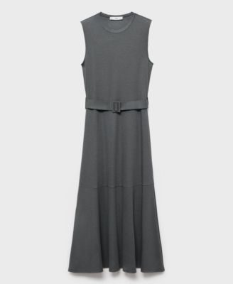 MANGO - Women's Belt Midi Dress
